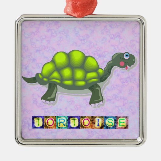 Schildpad Metalen Ornament (Voorkant)
