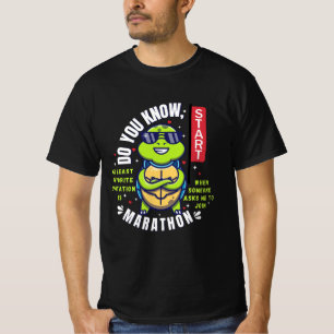 Schildpad: Mijn minst favoriete is Marathon T-shirt