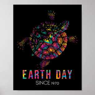 Schildpad milieubescherming Earth Day sinds Poster