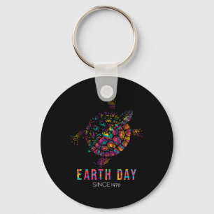 Schildpad milieubescherming Earth Day sinds Sleutelhanger