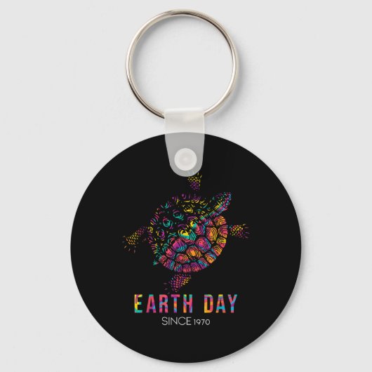 Schildpad milieubescherming Earth Day sinds Sleutelhanger (Voorkant)