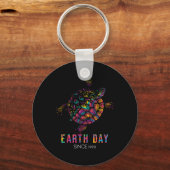 Schildpad milieubescherming Earth Day sinds Sleutelhanger (Voorkant)