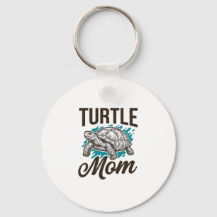 Schildpad Moeder Vintage Gravure Vector Design_1 Sleutelhanger