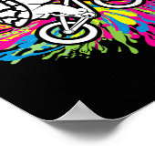 Schildpad Mtb Fietsen Berg Fietsen Liefhebber Land Poster (Hoek)