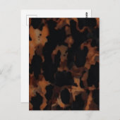 Schildpad Naadloze Patroon, Chic Schildpad Briefkaart (Voorkant / Achterkant)