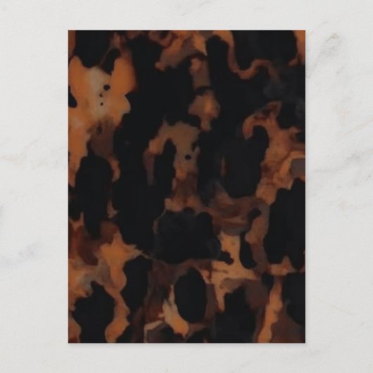 Schildpad Naadloze Patroon, Chic Schildpad Briefkaart (Voorkant)