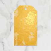 Schildpad Naadloze Patroon, Chic Schildpad Cadeaulabels (Voorkant)