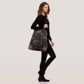 Schildpad Naadloze Patroon, Chic Schildpad Crossbody Tas (Op model)