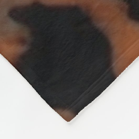 Schildpad Naadloze Patroon, Chic Schildpad Fleece Deken (Hoek)