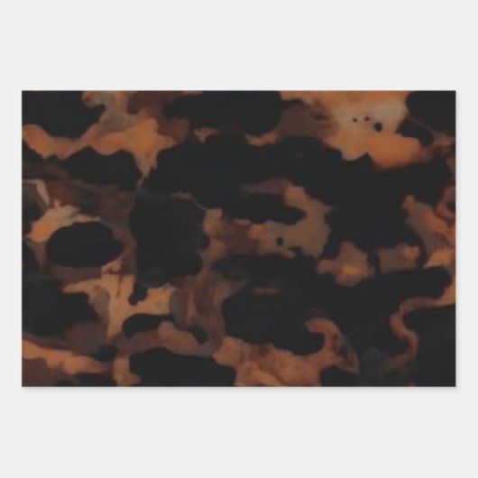 Schildpad Naadloze Patroon, Chic Schildpad Inpakpapier Vel (Voorkant 2)