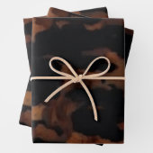 Schildpad Naadloze Patroon, Chic Schildpad Inpakpapier Vel (In situ)