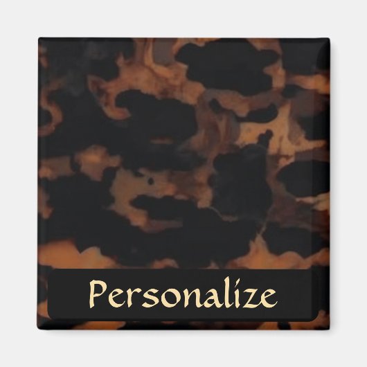 Schildpad Naadloze Patroon, Chic Schildpad Magneet (Voorkant)