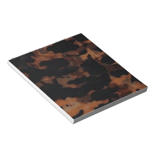 Schildpad Naadloze Patroon, Chic Schildpad Notitieblok (Schuin)