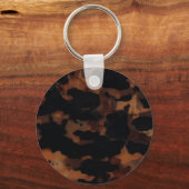 Schildpad Naadloze Patroon, Chic Schildpad Sleutelhanger (Achterkant)