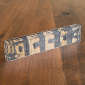 schildpad naambordje (Zijkant)