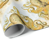 Schildpad Nautical Octopus Kraken Squid Cadeaupapier (Rol Hoek)