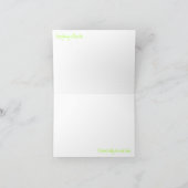 Schildpad Notecard met Blauwe Achtergrond Kaart (Binnen)