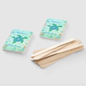 Schildpad onder het Baby shower Zee Handwaaier (Niet-gemonteerd)