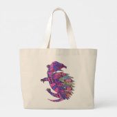Schildpad ontwerp (Dames) Grote Tote Bag (Achterkant)