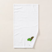 Schildpad ontwerp met monogram bad handdoek (Handdoek)