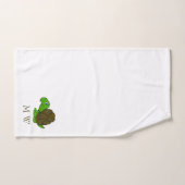Schildpad ontwerp met monogram bad handdoek (Handdoek)