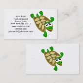 Schildpad ontwerp visitekaartje (Voorkant / Achterkant)