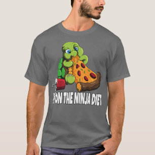 Schildpad Op Dieet Eet Pizza Ik Ben Op Het Ninja D T-shirt