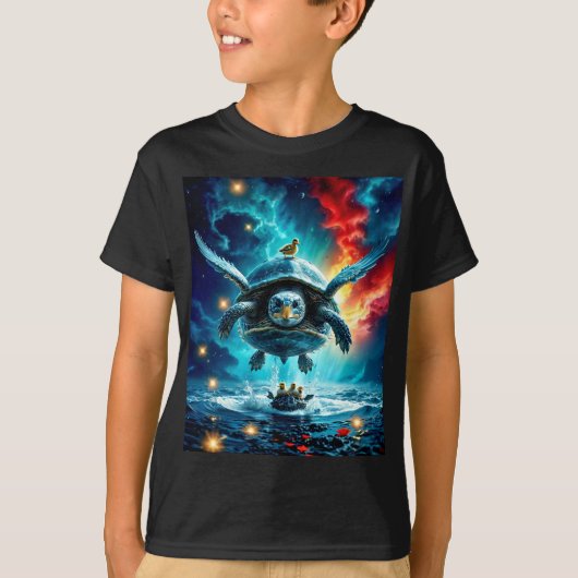 Schildpad op een missie t-shirt (Voorkant)