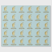 Schildpad op een trampoline cadeaupapier (Vlak)