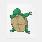 Schildpad op Hip Hop Dance Dab Fleece Deken (Voorkant)
