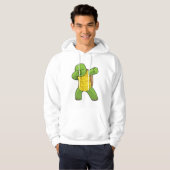 Schildpad op Hip Hop Dance Dab Hoodie (Voorkant volledig)
