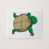 Schildpad op Hip Hop Dance Dab Legpuzzel (Horizontaal)