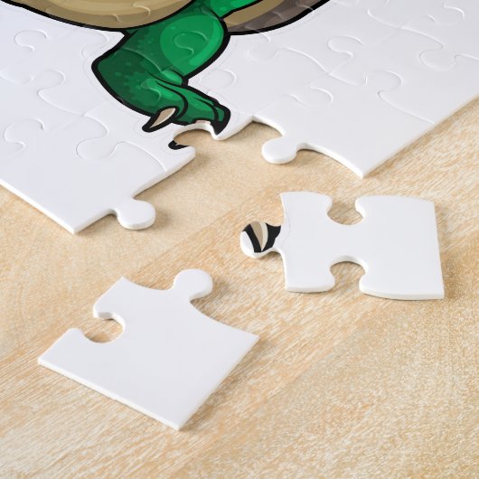 Schildpad op Hip Hop Dance Dab Legpuzzel (Zijkant)