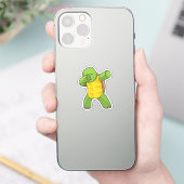 Schildpad op Hip Hop Dance Dab Sticker (Telefoon)