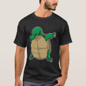 Schildpad op Hip Hop Dance Dab T-shirt (Voorkant)