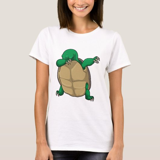 Schildpad op Hip Hop Dance Dab T-shirt (Voorkant)