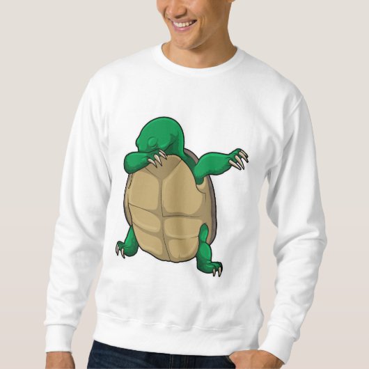 Schildpad op Hip Hop Dance Dab Trui (Voorkant)