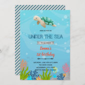 Schildpad op uitnodiging van zee (Voorkant / Achterkant)