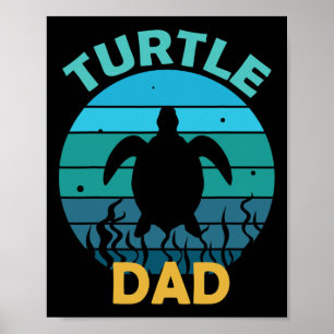 Schildpad Papa Eco-vriendelijke Earth Day Poster