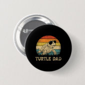 Schildpad Papa Schildpad Liefhebbers Papa Vaderdag Ronde Button 5,7 Cm (Voorkant /achterkant)