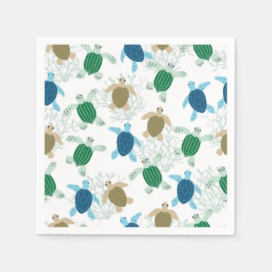 Schildpad Papier Servet (Voorkant)