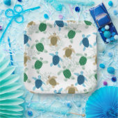 Schildpad  papieren bordje (Feest)