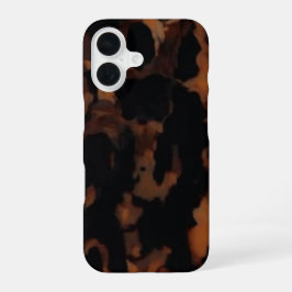 Schildpad Patroon, Chic Amber Schildpad Patroon  iPhone 16 Hoesje