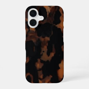 Schildpad Patroon, Chic Amber Schildpad Patroon iPhone 16 Hoesje
