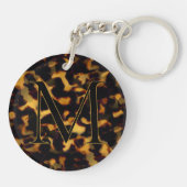 Schildpad Patroon Sleutelhanger Met Aangepaste Let (Achterkant)