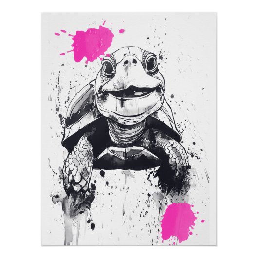 Schildpad Perfect Poster (Voorkant)