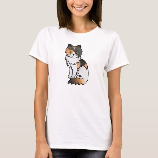 Schildpad Perzische Kat T-shirt (Voorkant)