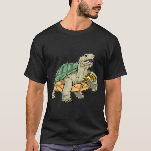 Schildpad Pizza T-shirt (Voorkant)