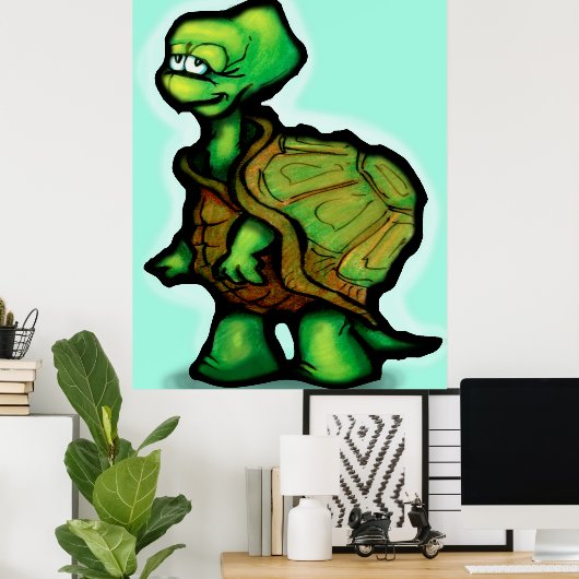 Schildpad Poster (Thuiskantoor)