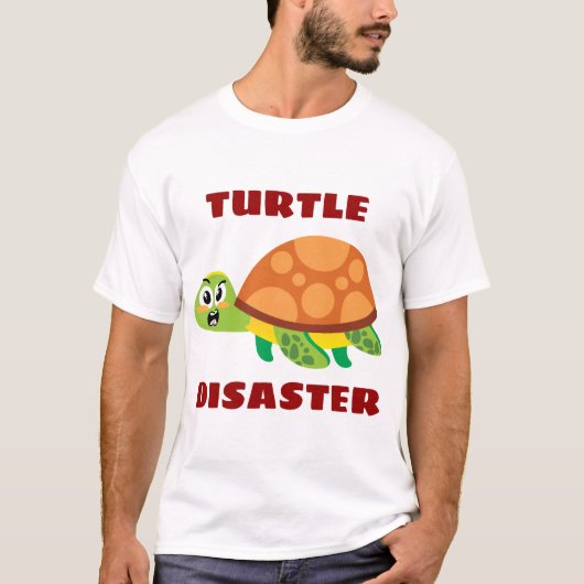 Schildpad Ramp Schildpad Woordgrap T-shirt (Voorkant)